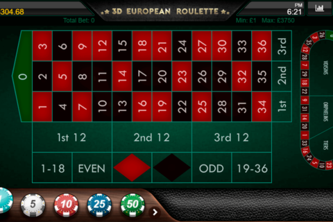 3D European Roulette