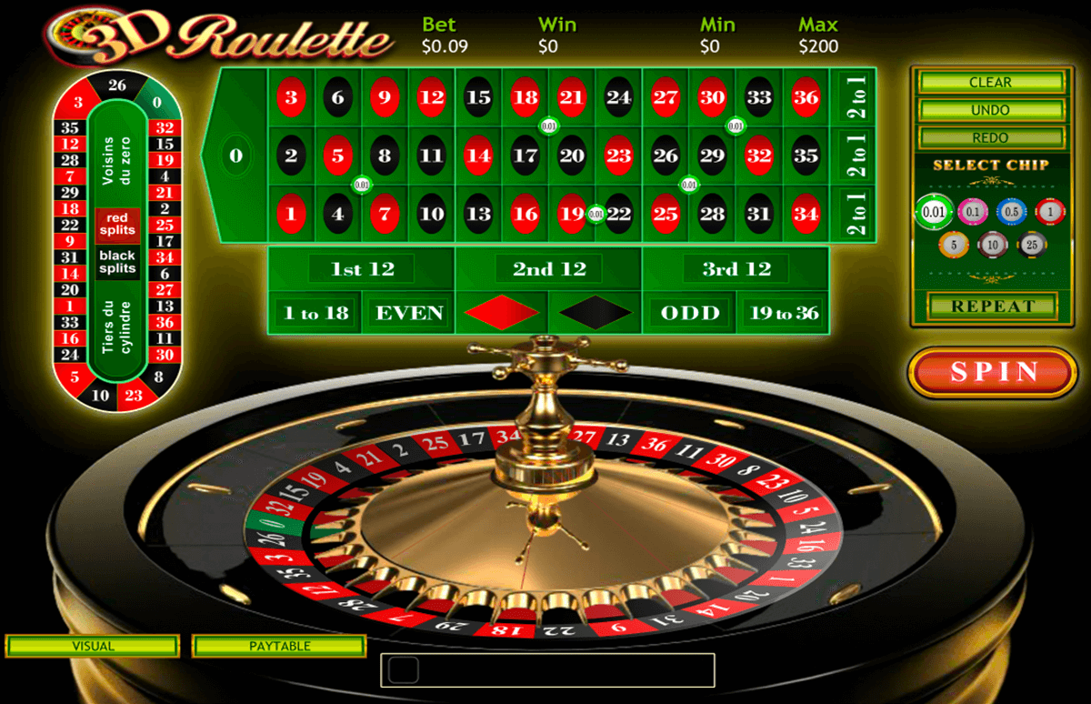 3d roulette playtech 